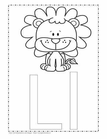 The Letter L Coloring Page